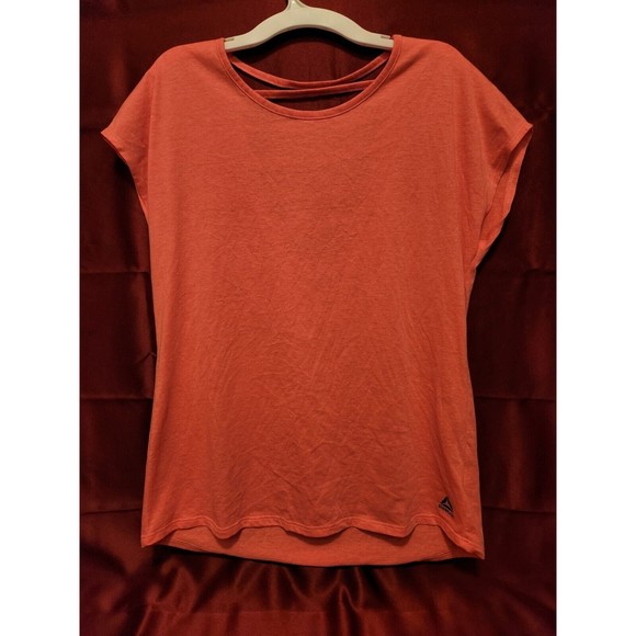 Reebok Pink T Shirt Open Racerback Size Medium Athletic Performance Top Womens - Picture 3 of 5